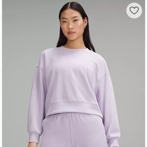 Lululemon softstreme cropped sweatshirt